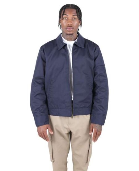Shaka Wear SHMJ Mechanic Jacket - 65/35 Polyester/Cotton Twill Front Pockets Sleeve Pocket Adjustable Waist | S-3XL