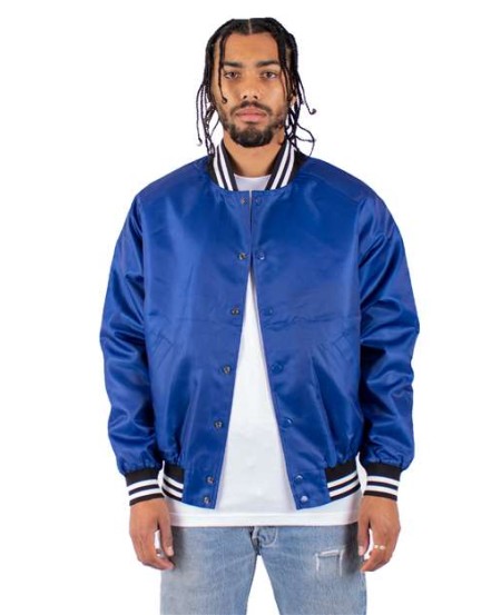 Shaka Wear SHVBJ Unisex Varsity Bomber Jacket – Water-Resistant Nylon Shell | S–3XL