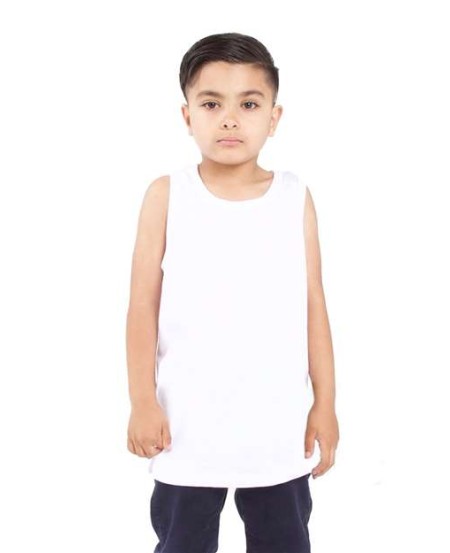 Shaka Wear SHKTT Youth Tank - 6 oz. 100% USA Cotton 18 Singles Self-Binding Neck Armholes | Youth XS-L