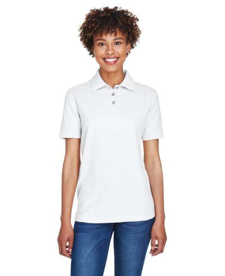UltraClub 8541 Whisper Piqué Polo – Women's 5.6 oz. 60/40 Cotton/Polyester Polo | XS–4XL