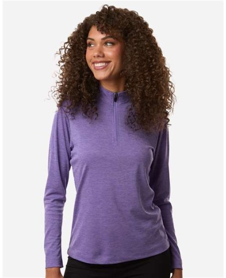 AllPro 4HM70L Women's Pro-Lock Performance Mélange Quarter-Zip Pullover – 4.5 oz. Cationic Polyester | S–3XL