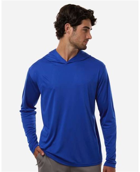 AllPro 48510 Unisex Pro-Lock Performance Hooded Long Sleeve T-Shirt – 4.1 oz. Polyester | XS–4XL