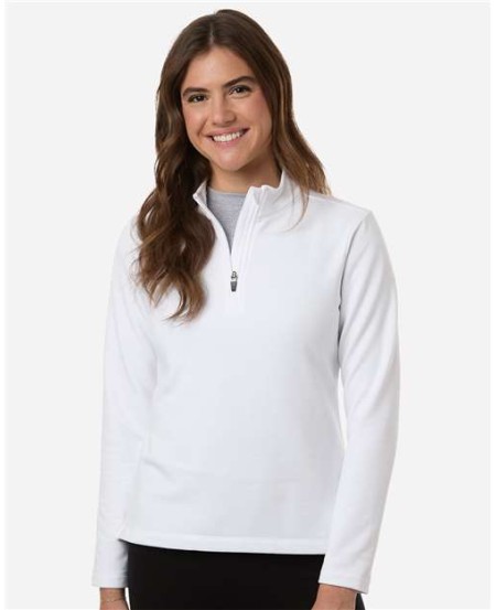 AllPro STF870L Women's Stretch Quarter-Zip Fleece Pullover – 9 oz. 62/33/5 Poly/Rayon/Spandex