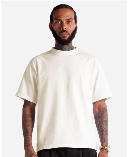 Shaka Wear SHMCS Max Heavyweight Cropped T-Shirt - 7.5 oz. 100% USA Cotton 16 Singles Lycra Collar OEKO-TEX | S-2XL