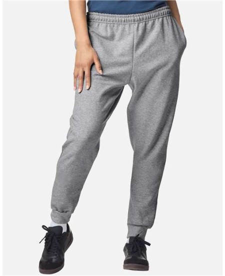 Gildan 18250 Unisex Heavy Blend™ Joggers – 8 oz. 50/50 Cotton/Polyester | MVS Air Spinning | 1x1 Rib Cuffs | Covered Elastic Waistband Drawcord | Pouch Pockets | Differential Rise