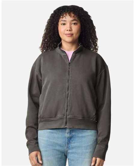 Comfort Colors 1570L Women's Garment-Dyed Full-Zip Jacket – 9.5 oz. 80/20 Ring-Spun Cotton/Polyester | S–2XL