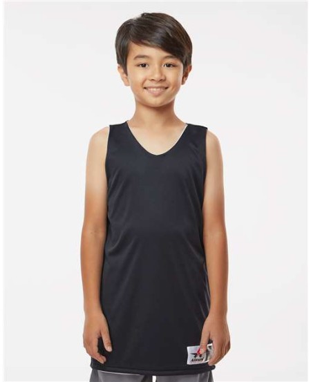 Alleson Athletic 506CRY Youth Reversible Tank – 100% Microfiber Cationic Polyester Double-Ply Pro-Cut Reversible Tank | Youth XS–XL