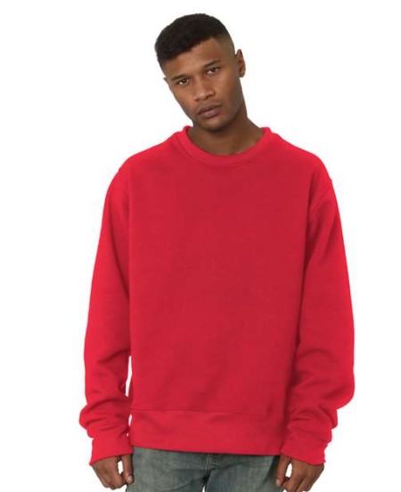 Bayside 4025 Unisex USA-Made Super Heavy Oversized Crewneck Sweatshirt – 16 oz. 100% Cotton Oversized Crewneck | S–3XL