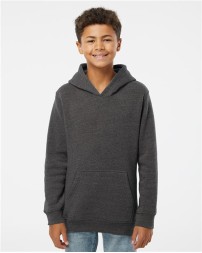 J. America 8880 Youth Triblend Fleece Hooded Sweatshirt – 7.5 oz. Youth pullover hoodie | M–XL