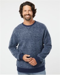 J. America 8712 Unisex Aspen Fleece Crewneck Sweatshirt – 8 oz. Unisex Crewneck sweatshirt | S–3XL