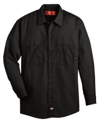 Dickies L535 Men’s Industrial Long Sleeve Work Shirt – 4.25 oz. 65/35 Polyester/Cotton Permanent Press Poplin