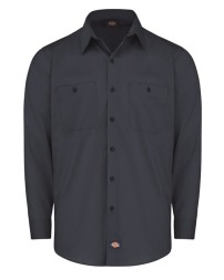 Dickies LL51T Men’s Tall Industrial WorkTech Ventilated Long Sleeve Work Shirt – 4.2 oz. FLEX Poplin + Cooling Mesh | Tall