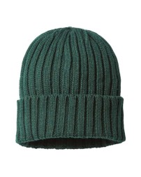 Atlantis Headwear SHORE Sustainable Cable Knit Cuffed Beanie – 50/50 Recycled Polyester/Acrylic | One Size