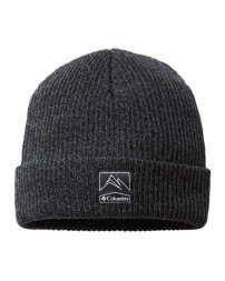 Columbia 191132 Whirlibird Cuffed Beanie - 100% Cashmere-Like Super Soft Acrylic Cuffed Knit Beanie Columbia Mountain Patch | One Size
