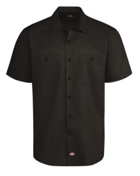Dickies LS51 Men’s Industrial WorkTech Ventilated Short Sleeve Work Shirt – 4.2 oz. 65/35 FLEX Poplin + 4.7 oz. Cooling Mesh
