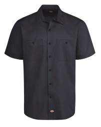 Dickies LS51T Men’s Tall Industrial WorkTech Ventilated Short Sleeve Work Shirt – 4.2 oz. FLEX Poplin + Cooling Mesh | Tall