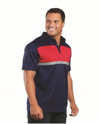 Holloway 222576 Dry-Excel Prism Bold Polo – Men's 4.8 oz. 100% Polyester Honeycomb Knit UPF 50+ Polo | S–5XL