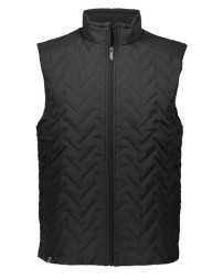 Holloway 229513 Men's Repreve Eco Quilted Vest – 100% Polyester MicroTec Face with Repreve 50% Recycled Polyester Fill Water-Resistant Vest | S–3XL
