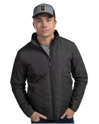 Holloway 229516 Men's Repreve Eco Quilted Jacket – 100% Polyester MicroTec Face with Repreve 50% Recycled Polyester Fill Water-Resistant Jacket | XS–3XL