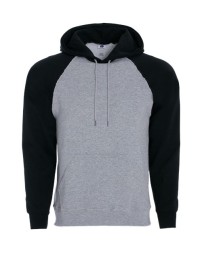 Holloway 229179 Athletic Fleece Banner Hooded Sweatshirt – Men's 9 oz. 50/50 Cotton/Poly Smooth Athletic Fleece Raglan Hoodie