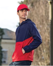 Holloway 229534 Men's Packable Quarter-Zip Jacket – 2.5 oz. 100% Polyester MicroTec PU-Coated Water-Resistant Packable Quarter-Zip | S–4XL