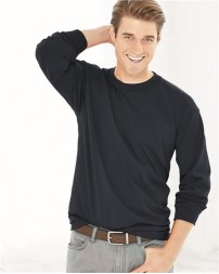 Bayside 2955 Unisex Union-Made Long Sleeve T-Shirt – 6.1 oz. 100% Cotton Union & USA-Made LS Tee | S–4XL
