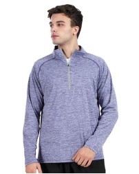 Holloway 222574 Electrify CoolCore Quarter-Zip Pullover – Men's 4.25 oz. 87/13 Poly/Elastane Heathered UPF 50+ Quarter-Zip | S–3XL