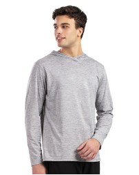 Holloway 222689 Youth Electrify CoolCore Hooded Sweatshirt – 4.25 oz. 87/13 Poly/Elastane Heathered UPF 50+ Youth Hoodie
