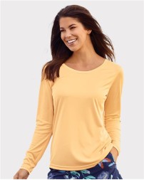 Paragon 214 Long Islander Women's Long Sleeve Performance T-Shirt – 3.5 oz. Microfiber UPF 50+ Tee | XS–3XL