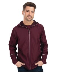 Holloway 229582 Men's Packable Hooded Jacket – 2.5 oz. Micro™ Polyester Wind/Water-Resistant Packable Jacket with Reflective Trim | S–3XL