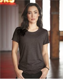 Gildan 6750L Women's Softstyle® Triblend T-Shirt – 4.2 oz. 50/25/25 Polyester/Combed Ring-Spun Cotton/Rayon 32 Singles | Moisture-Management | Semi-Fitted | Narrow Rib Collar | OEKO-TEX