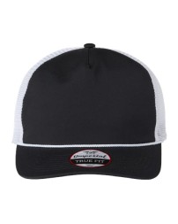 Imperial 5055 The Rabble Rouser Cap – 100% Recycled Polyester Mesh Back Structured Five-Panel Retro Rope Cap | OSFM