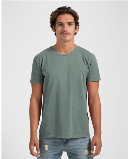 Tultex 1900 Men's Heritage T-Shirt – 5 oz. 100% USA Cotton Pigment-Dyed Enzyme-Washed Tee | XS–3XL