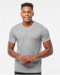 Tultex 207 Men's Poly-Rich V-Neck T-Shirt – 3.6 oz. 65/35 Polyester/Cotton V-Neck | XS–3XL