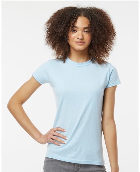 Tultex 213 Women's Fine Jersey Slim Fit T-Shirt – 4.5 oz. 100% USA Cotton Slim Fit | XS–3XL