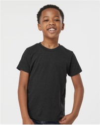 Tultex 265 Youth Poly-Rich T-Shirt – 3.6 oz. 65/35 Polyester/Cotton Ring-Spun USA | XS–XL