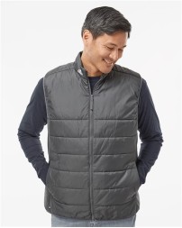 Adidas A572 Puffer Full-Zip Vest – Men's Recycled Polyester Insulated Vest | S–4XL