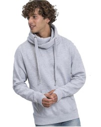 AWDis JHA021 Cross Neck Hooded Sweatshirt – Unisex 9.8 oz. Heavyweight Crossover Hood with Thumb Holes | S–3XL