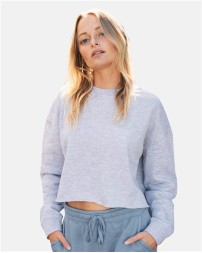 Independent Trading Co. AFX24CRP Women's Lightweight Crop Crewneck Sweatshirt – 6.5 oz. Women's Crop crewneck | XS–3XL