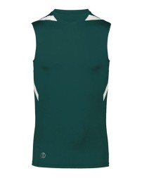Holloway 221037 PR Max Compression Jersey – Unisex 84/16 Polyester/Spandex 4-Way Stretch Track Singlet | XS–2XL