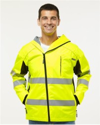 Kishigo WB102 Unisex Premium Black Series Windbreaker Jacket – Unisex 100% polyester Windbreaker | S–5XL