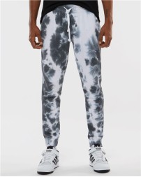 J. America 8884 Unisex Tie-Dyed Fleece Joggers – 7.5 oz. Unisex jogger pants | XS–2XL