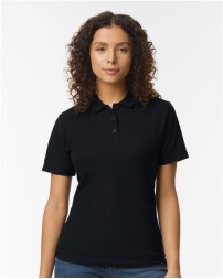 Gildan 64800L Women's Softstyle® Piqué Polo – 5.2 oz. 100% Ring-Spun Cotton 31 Singles | Double Piqué | Clean Finished Placket | Semi-Fitted | Side Seamed | OEKO-TEX