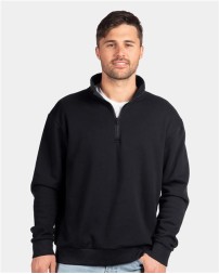 Next Level 9643 Unisex Fleece Quarter-Zip Pullover – 7.4 oz. 80/20 Cotton/Poly Fleece Quarter-Zip with Cadet Collar | XS–3XL