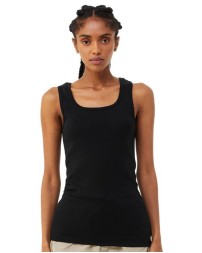 BELLA + CANVAS 1081 Women's Micro Rib Tank – 5.4 oz. 52/48 Airlume Cotton/Poly 1x1 Micro Rib Square-Neck Tank | S–2XL