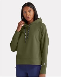 Champion CHP100 Women’s Sport Hooded Sweatshirt – 5.4 oz. 95/5 Recycled Polyester/Spandex Fleece Hoodie | S–XL