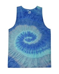 Colortone 3500 Unisex Tie-Dyed Tank Top - 5.3 oz. 100% Cotton Pre-Shrunk Jersey Knit Tie-Dye Tank | S-3XL