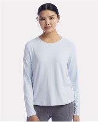 Champion CHP140 Women’s Sport Soft Touch Long Sleeve T-Shirt – 5.3 oz. 89/11 Recycled Polyester/Spandex Brushed Jersey | S–2XL