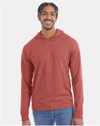 ComfortWash by Hanes GDH280 Garment-Dyed Jersey Hooded Long Sleeve T-Shirt – 5.5 oz. Cotton | S–3XL