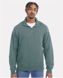 ComfortWash by Hanes GDH425 Garment-Dyed Quarter-Zip Sweatshirt – Unisex 7.2 oz. Cotton/Poly | S–3XL